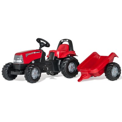Rolly Toys TRAKTOR CASE Z PRZYCZEPĄ 012411