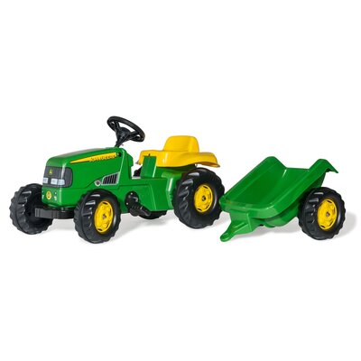 Rolly Toys Traktor Kid John Deere Z Przyczepą