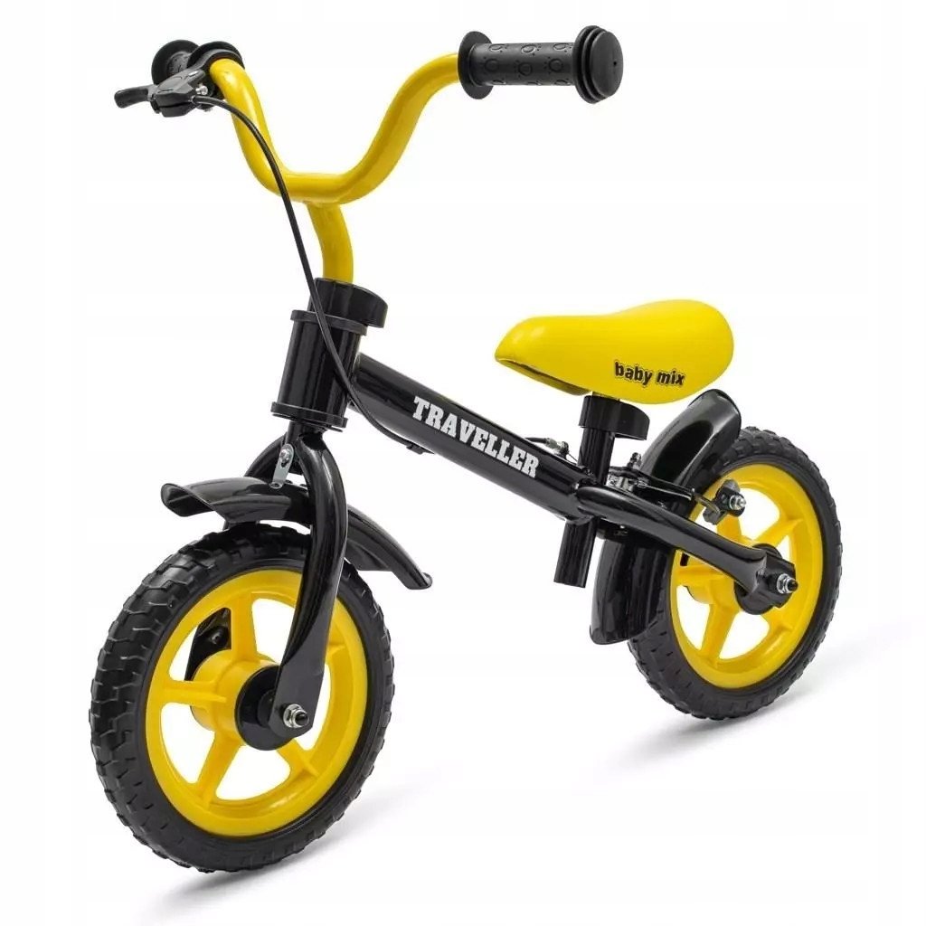 Rowerek biegowy z hamulcem Traveller czarny Baby Mix