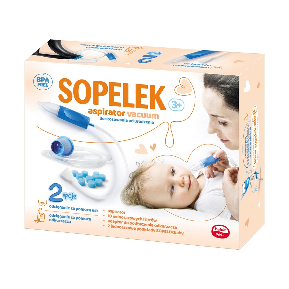 SALUS INTERN Sopelek 3 vacuum aspirator wydzieliny do nosa
