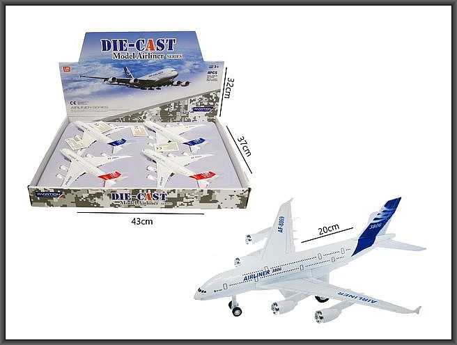 Samolot pasażerski 20cm śwdźw Hxml46 48315 - model lub pojazd