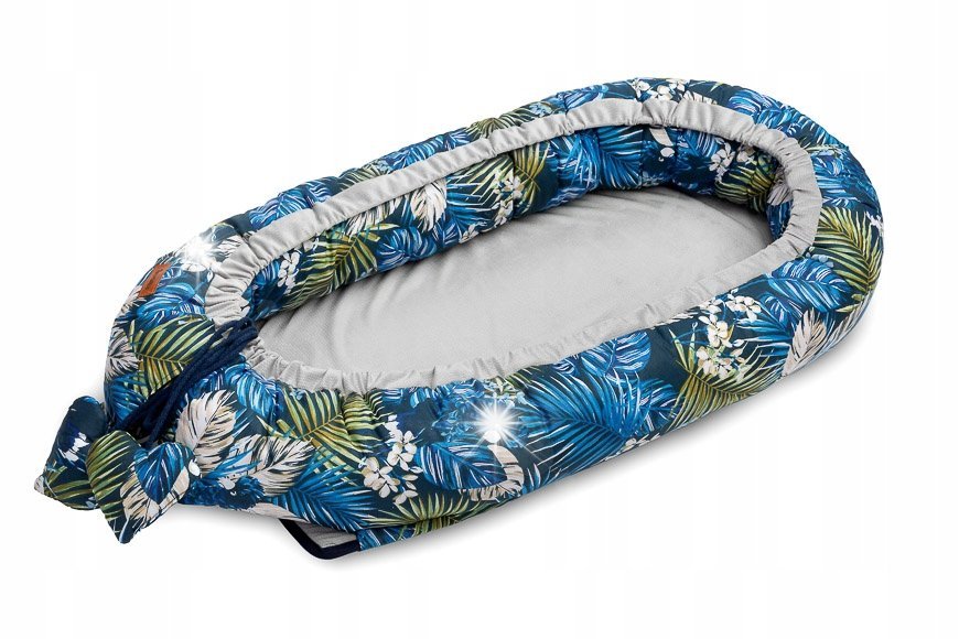 Sensillo KOKON VELVET 80x45 PAPUGI NIEBIESKI