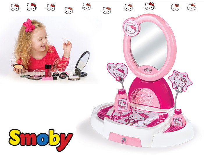 Smoby toaletka na biurko Hello Kitty Salon piękności + Biżuteria dla dziewczynki