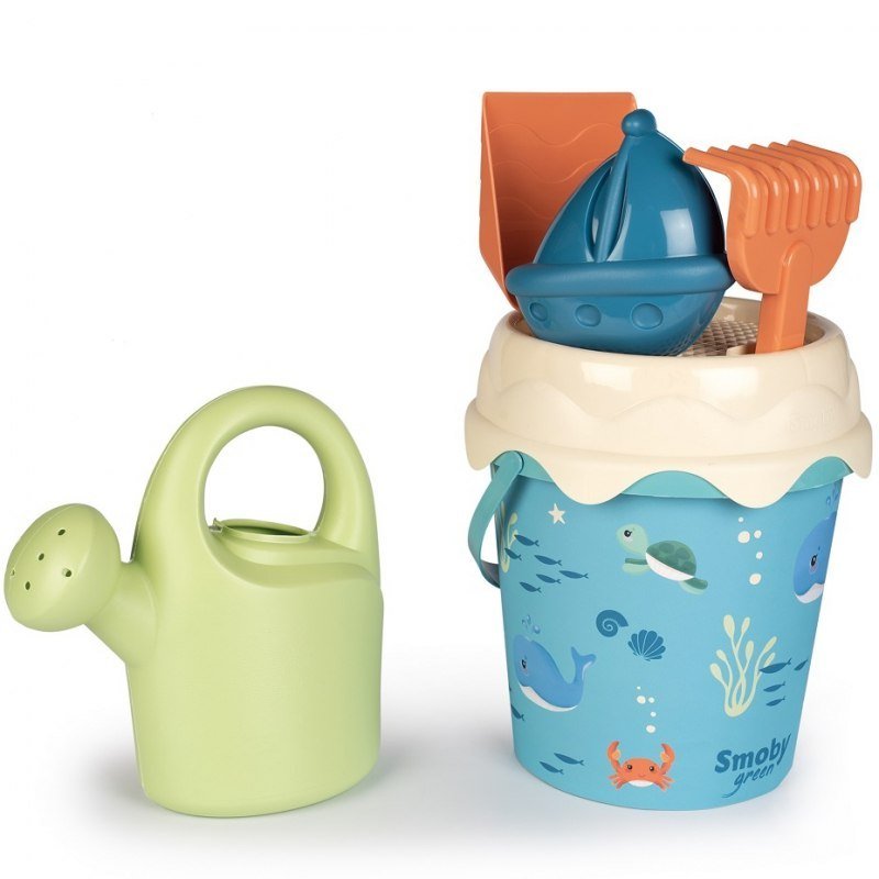SMOBY Wiaderko z bioplastiku z akcesoriami do piaskownicy
