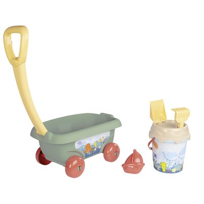 SMOBY Zestaw do piasku Wózek Wiaderko Grabki Ekologiczny