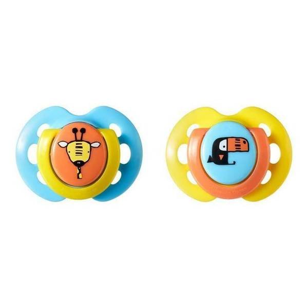 Smoczki Tommee Tippee Fun Style 0-6M Niebieski-Żółty