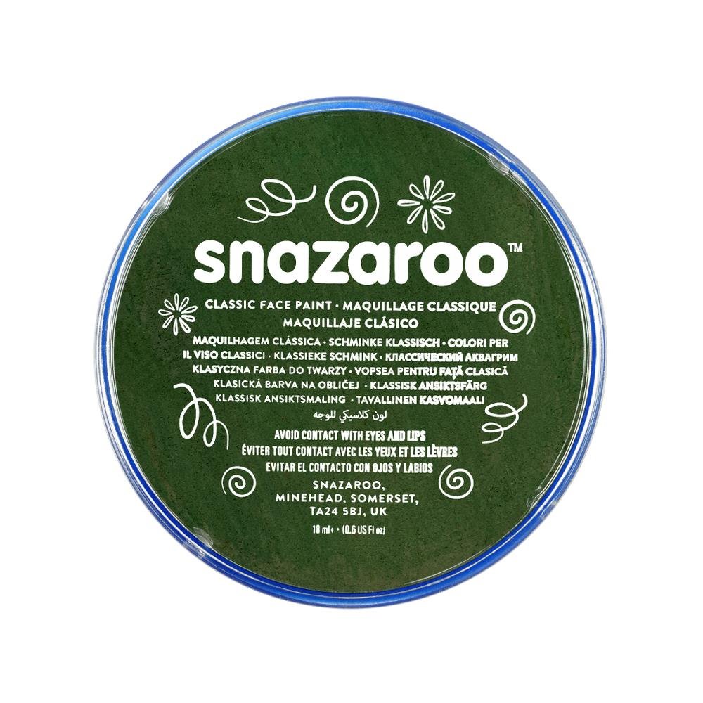 Snazaroo 18ml CIEMNY ZIELONY-DARK GREEN Farba do twarzy i ciała