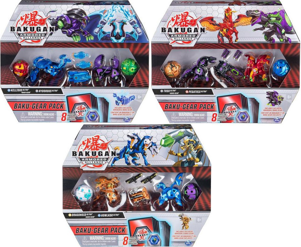 Spin Master Bakugan. Zestaw z akcesoriami Baku-Gear, mix wzorów