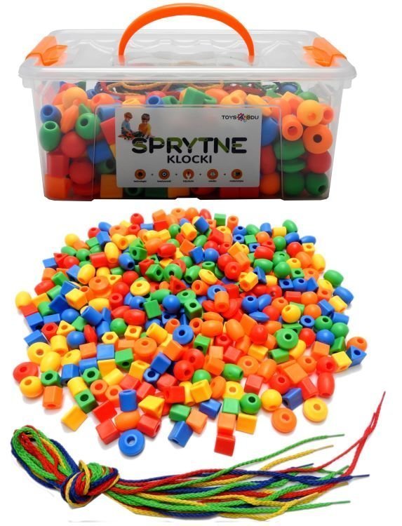 Sprytne Klocki. Koraliki Do Nawlekania 360 Elementów Toys4Edu