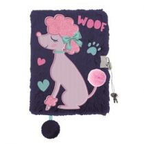 St. Majewski Pamiętnik A5 Włochacz z kłódką 3D My Little Friend Lady Poodle 96 kartek