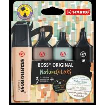 Stabilo ZAKRESLACZ 4KOL MARK CZAR NATUR STAB BOSS 2-5PG