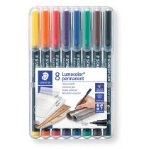 Staedtler Foliopis wodoodporny Lumocolor, S, 8 kolorów