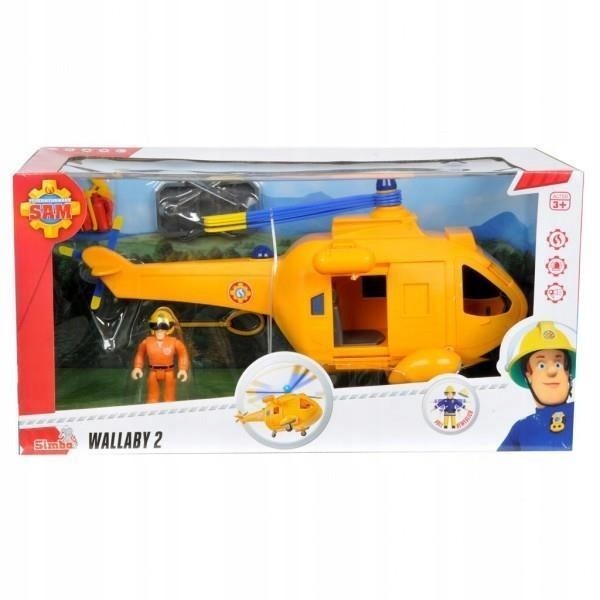 Strażak Sam Helikopter Wallaby II Z Figurką, Simba