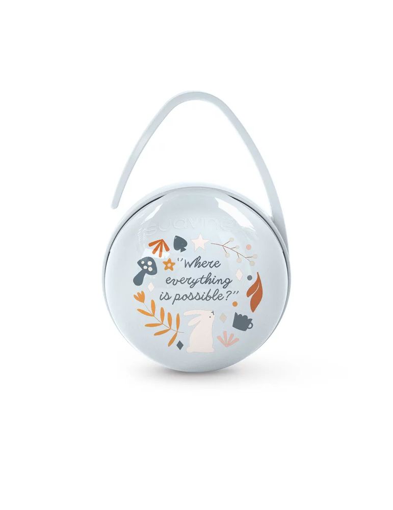 Suavinex Podwójne etui na smoczki Wonderland niebieski