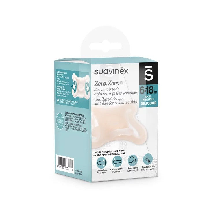 Suavinex Smoczek fizjologiczny Zero Zero 6-18m