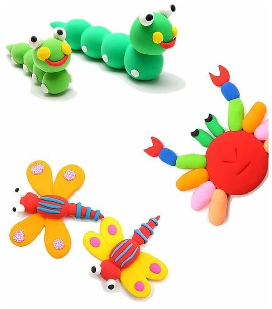 Super Clay Magiczna Piankolina Sensoryczna 12 kolorów
