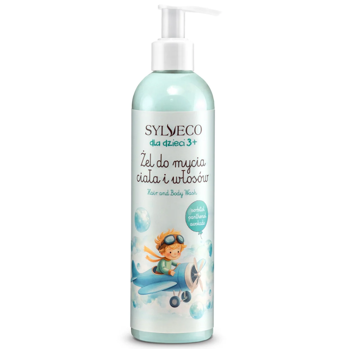 Sylveco Dla Dzieci, żel do mycia ciała i włosów, guma balonowa, od 3 lat, 300 ml