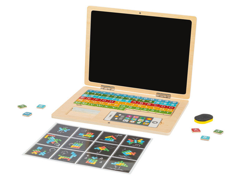 Tablica magnetyczna Playtive 30 x 22 cm drewniany laptop