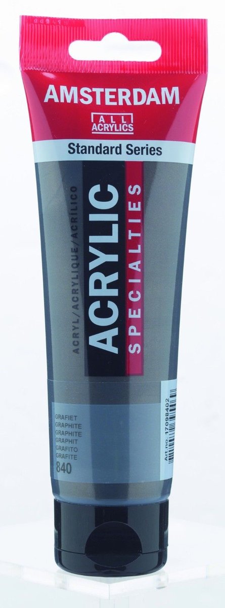 Talens Amsterdam, farba akrylowa, 120 ml, Grafitowa