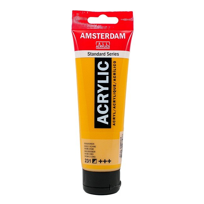 Talens Amsterdam, farba akrylowa, 120 ml, Złota orcha