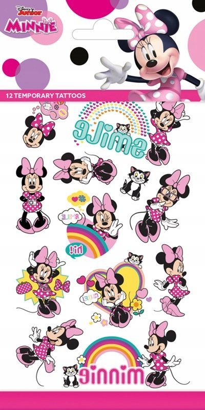 Tatuaże - 12 szt. - Disney - Minnie