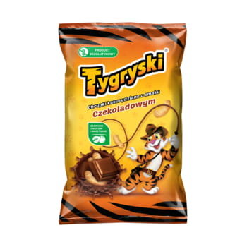 TBM SNACKS Chrupki kukurydziane Tygryski o smaku czekoladowym 70 g