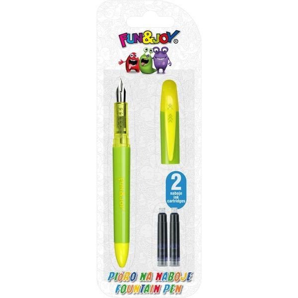 Titanum Pióro wieczne zielone + 2 naboje niebieskie