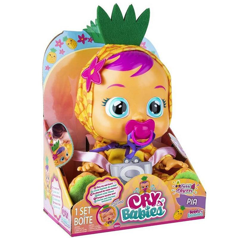 Tm Toys Cry Babies. Pia w ananasowym ubranku