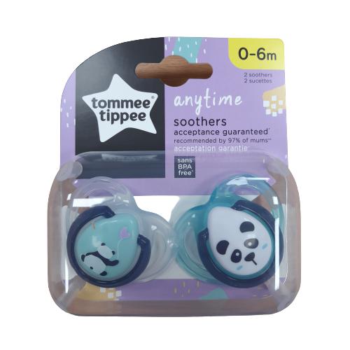 Tommee Tippee Smoczek ortodontyczny Any Time - silikon, 0-6m (2szt.)