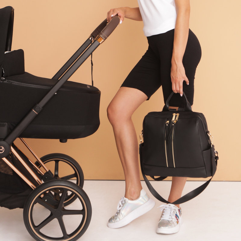 Torba I Plecak Dla Mamy 2W1 Mini 2.0 Black