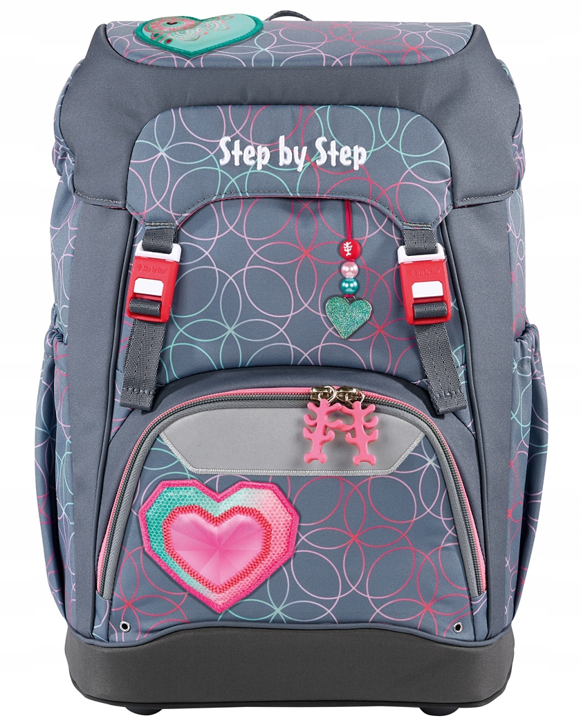 Tornister Plecak Szkolny Sbs Rosnący Z Dzieckiem Grade Glitter Heart 22L
