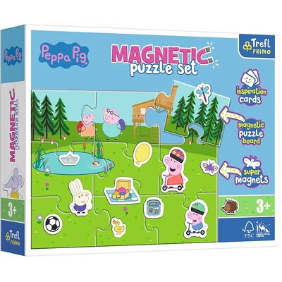 TREFL 93164 Puzzle magnetyczne - Zabawy Peppy