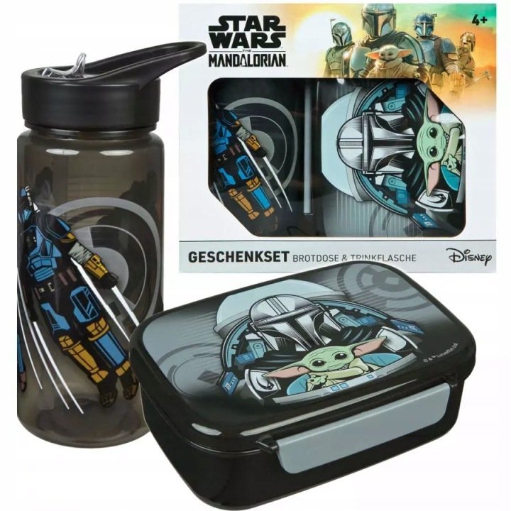 Undercover Bidon 500ml Star Wars Mandalorian + Śniadaniówka SWMO9864