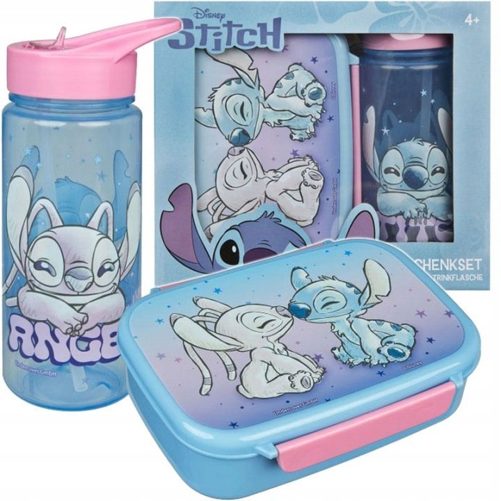 Undercover Bidon 500ml Stitch & Angel + Śniadaniówka STLG9864