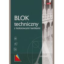 Unipap Blok techniczny A4 kolorowy