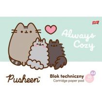 Unipap Blok techniczny biały A4 Pusheen 10 kartek