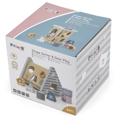 VIGA TOYS Drewniana piramidka edukacyjna - Sorter - VIGA - PolarB 44007