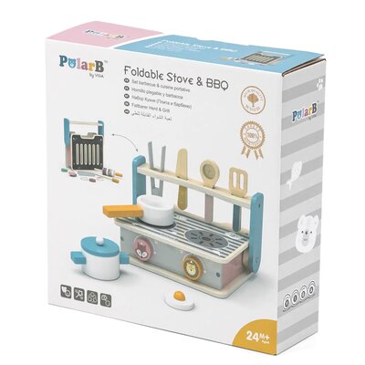 VIGA Toys Drewniana składana kuchenka i grill z serii PolarB 44032