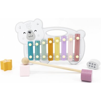 Viga Toys Drewniane cymbałki Miś Polarny z serii PolarB 44026