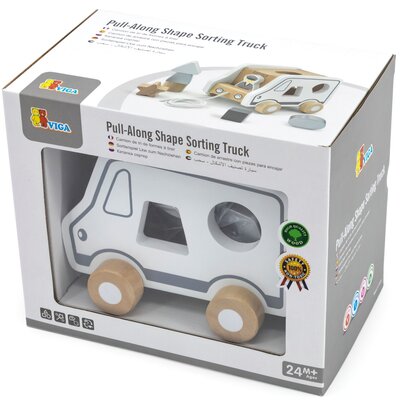 VIGA Viga 51612 Szaro biały sorter edukacyjny - auto 2223