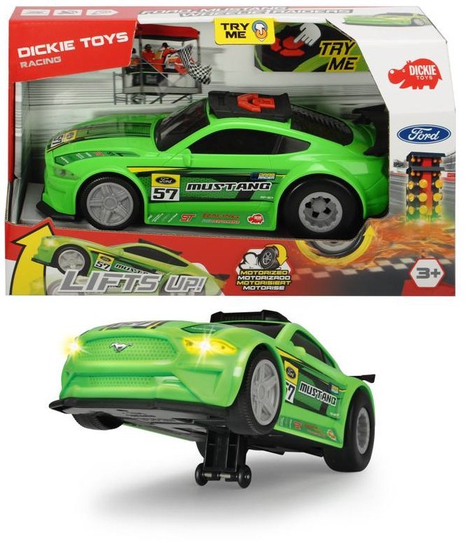 Vtech Dickie Toys 203764009 Ford Mustang Raiders Motorized Jeździ światło dźwięk