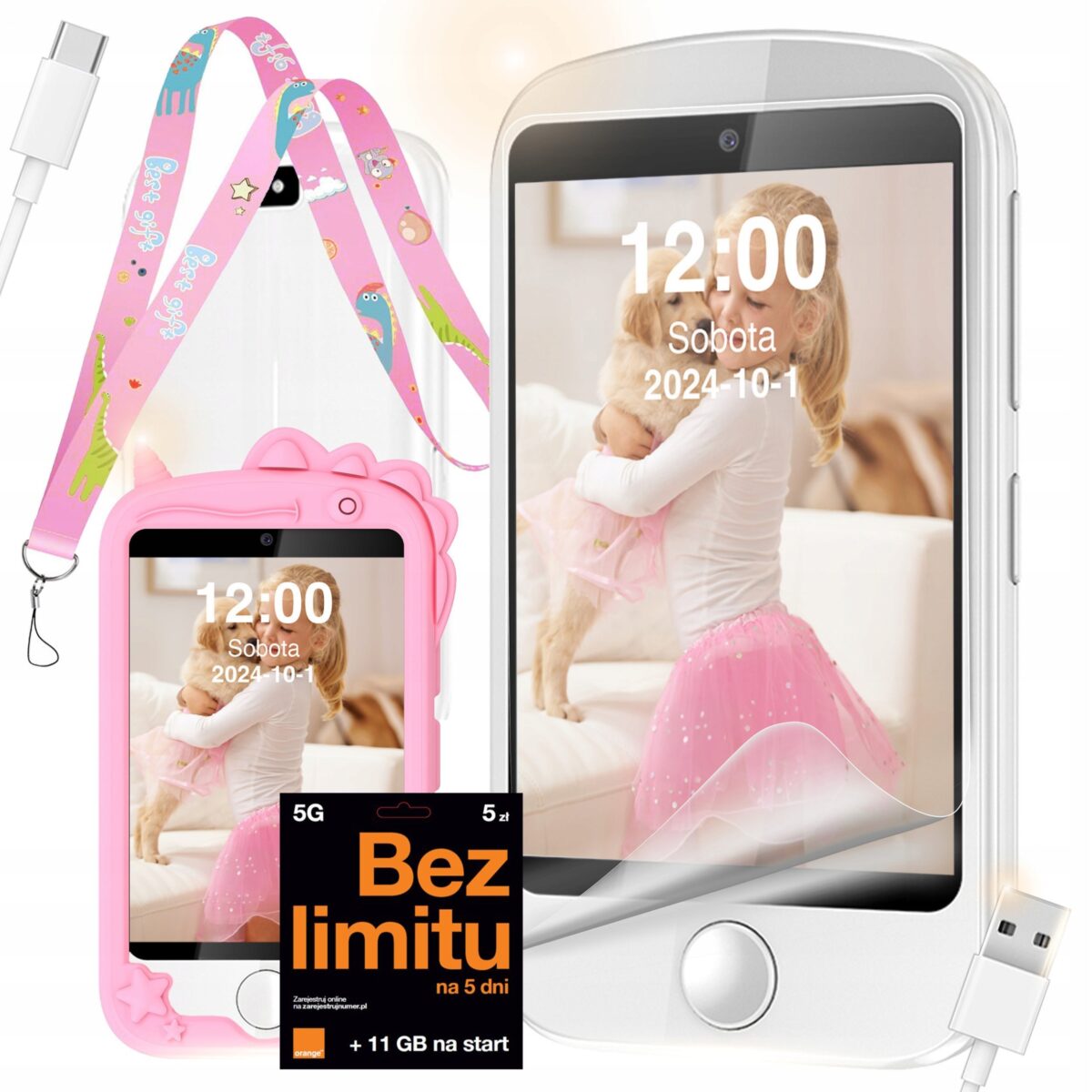 WonderWatch TELEFON DLA DZIECI ROZMOWY GRY ZEGAREK APARAT KAMERA LATARKA MUZYKA SMART
