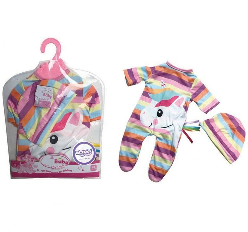Woopie Lumarko Ubranko Dla Lalki Zestaw Pajacyk Body Jednorożec Czapeczka 43 Cm 40703 Lek