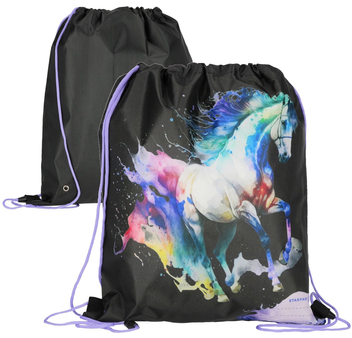 Worek szkolny na obuwie buty sportowe WF Cuties Horses Konie