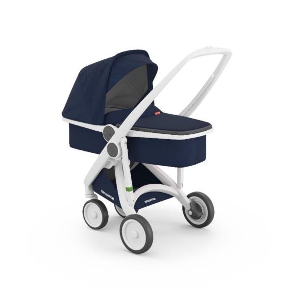 Wózek Greentom Carrycot white - blue