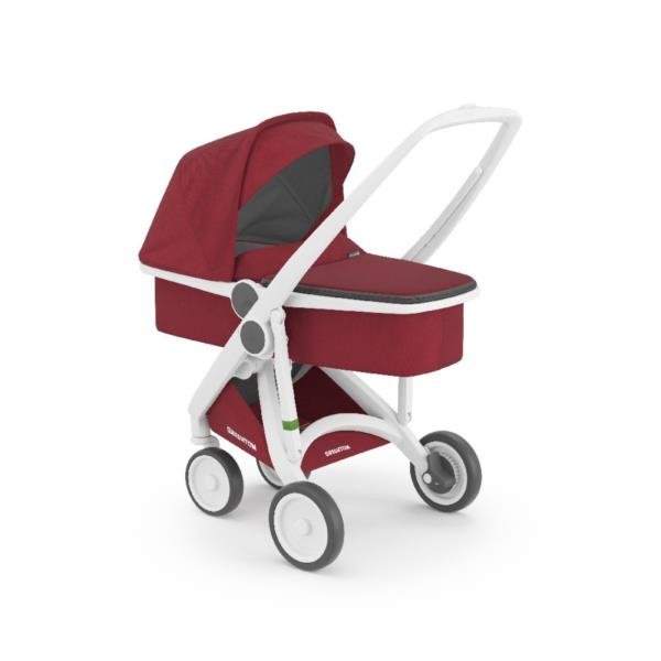 Wózek Greentom Carrycot white - cherry