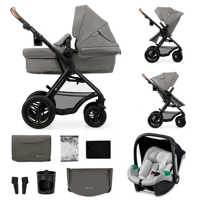 Wózek wielofunkcyjny KINDERKRAFT Moov 2 Air 3w1 Jasnoszary