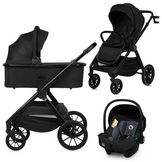 Wózek Wielofunkcyjny Lionelo Layla  3w1 Black Onyx