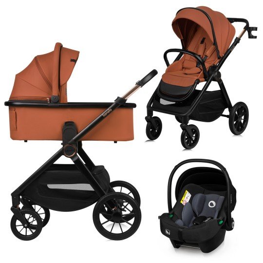 Wózek Wielofunkcyjny Lionelo Layla  3w1 Brown Rust