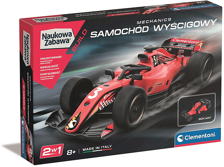 Zabawka CLEMENTONI Laboratorium Mechaniki - Samochód wyścigowy 50870